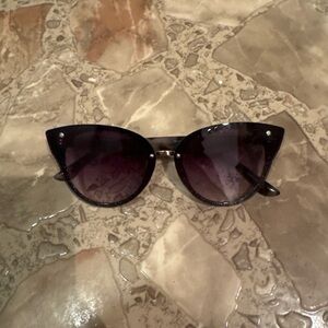Source Unknown Black Cat-Eye Sunglasses